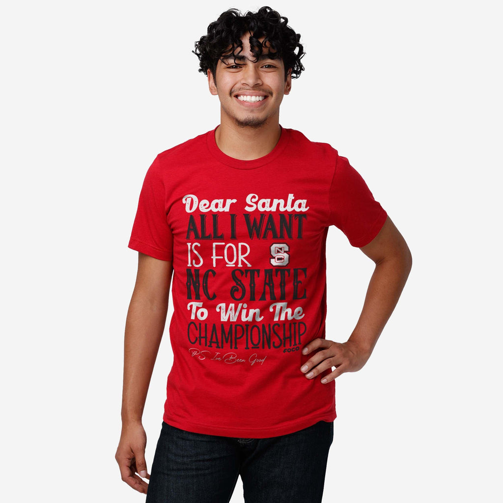 FOCO NC State Wolfpack All I Want T-Shirt Red 2XL 3