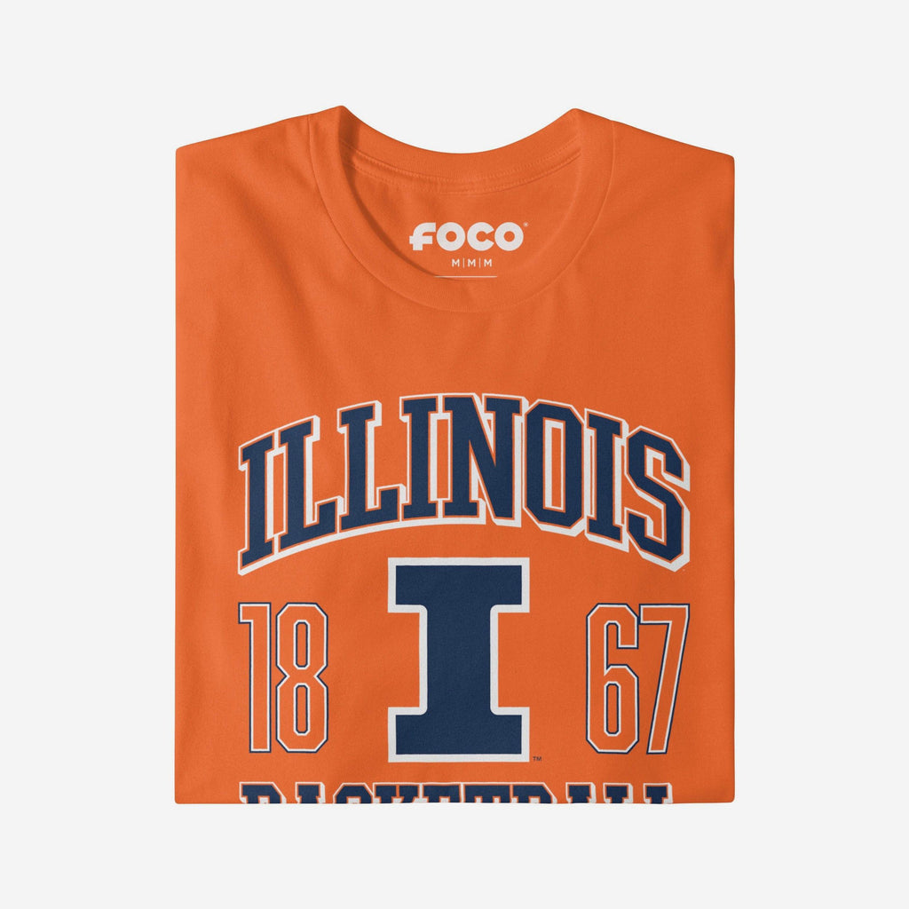 FOCO Illinois Fighting Illini Basketball T-Shirt Men Size S 4