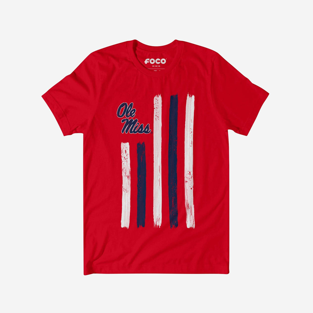 FOCO Ole Miss Rebels Brushstroke Flag T-Shirt 3XL 2