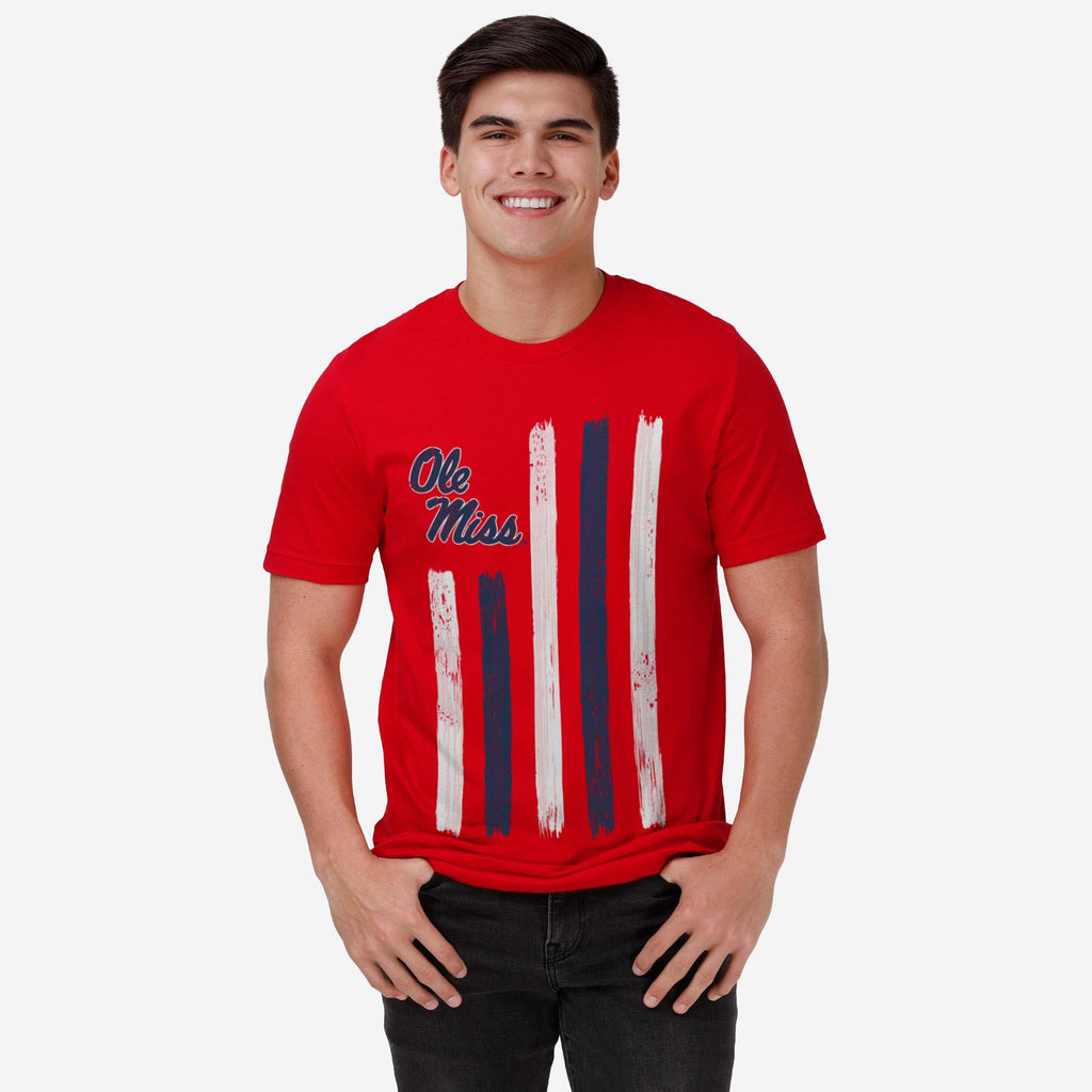 FOCO Ole Miss Rebels Brushstroke Flag T-Shirt 3XL 3