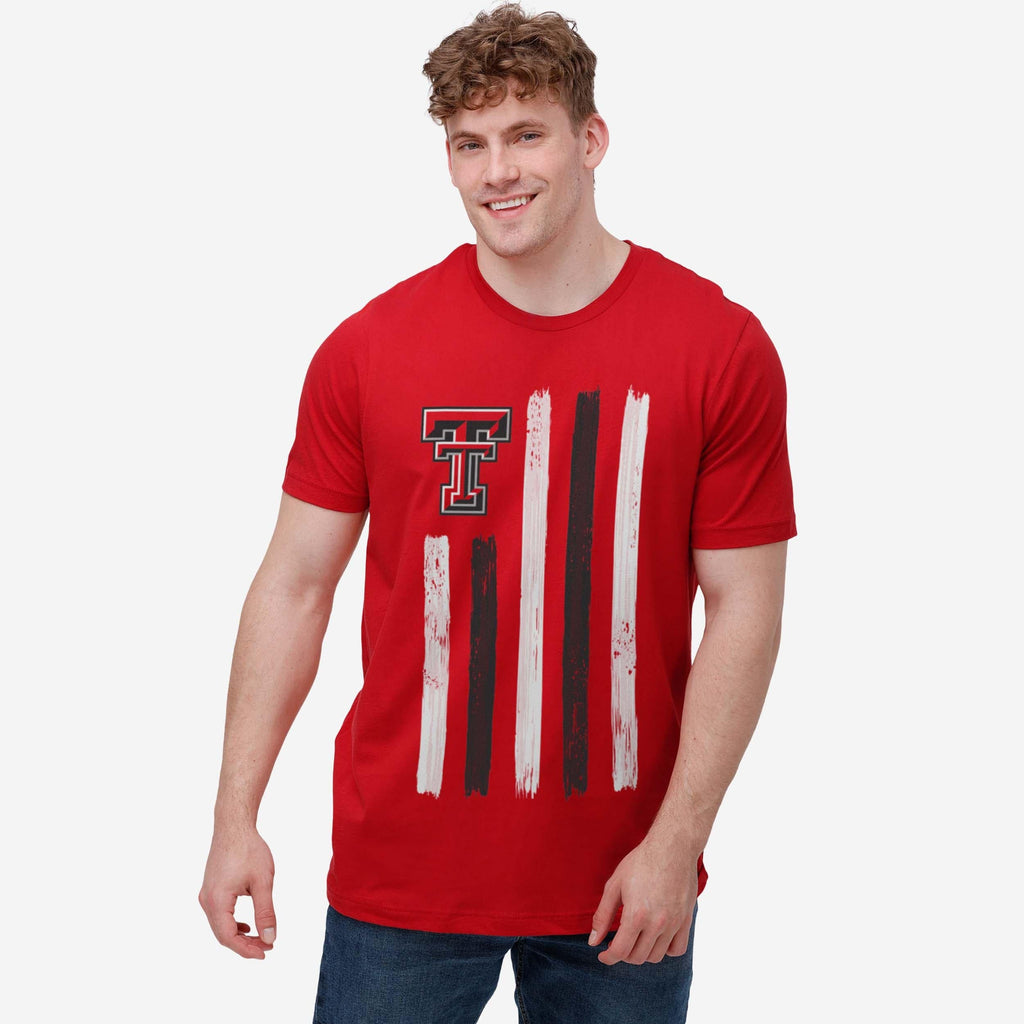 FOCO Texas Tech Red Raiders Brushstroke Flag T-Shirt Red 2XL 3