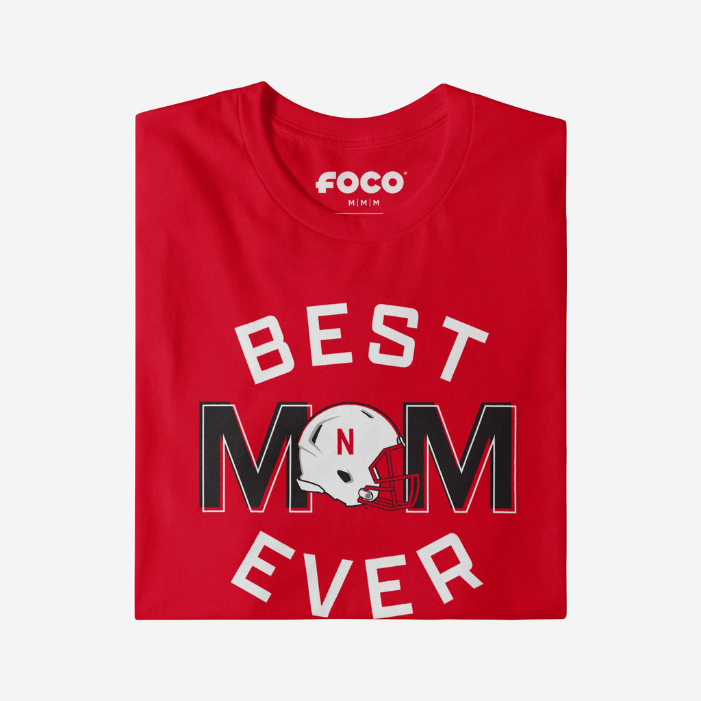 FOCO Nebraska Cornhuskers Best Mom Ever Arched T-Shirt Red M Women 4