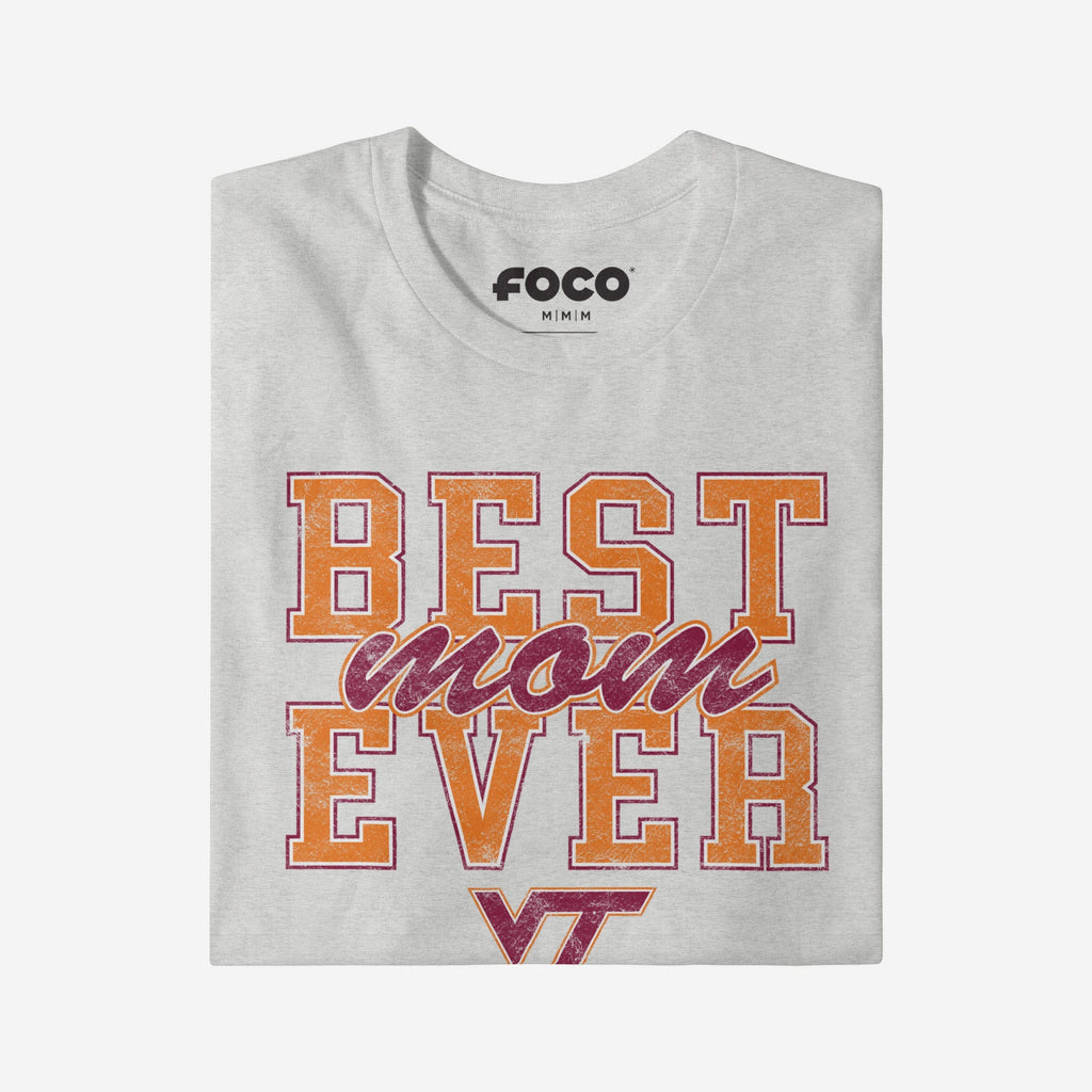 FOCO Virginia Tech Hokies Best Mom Ever Stacked T-Shirt Women Size M 4