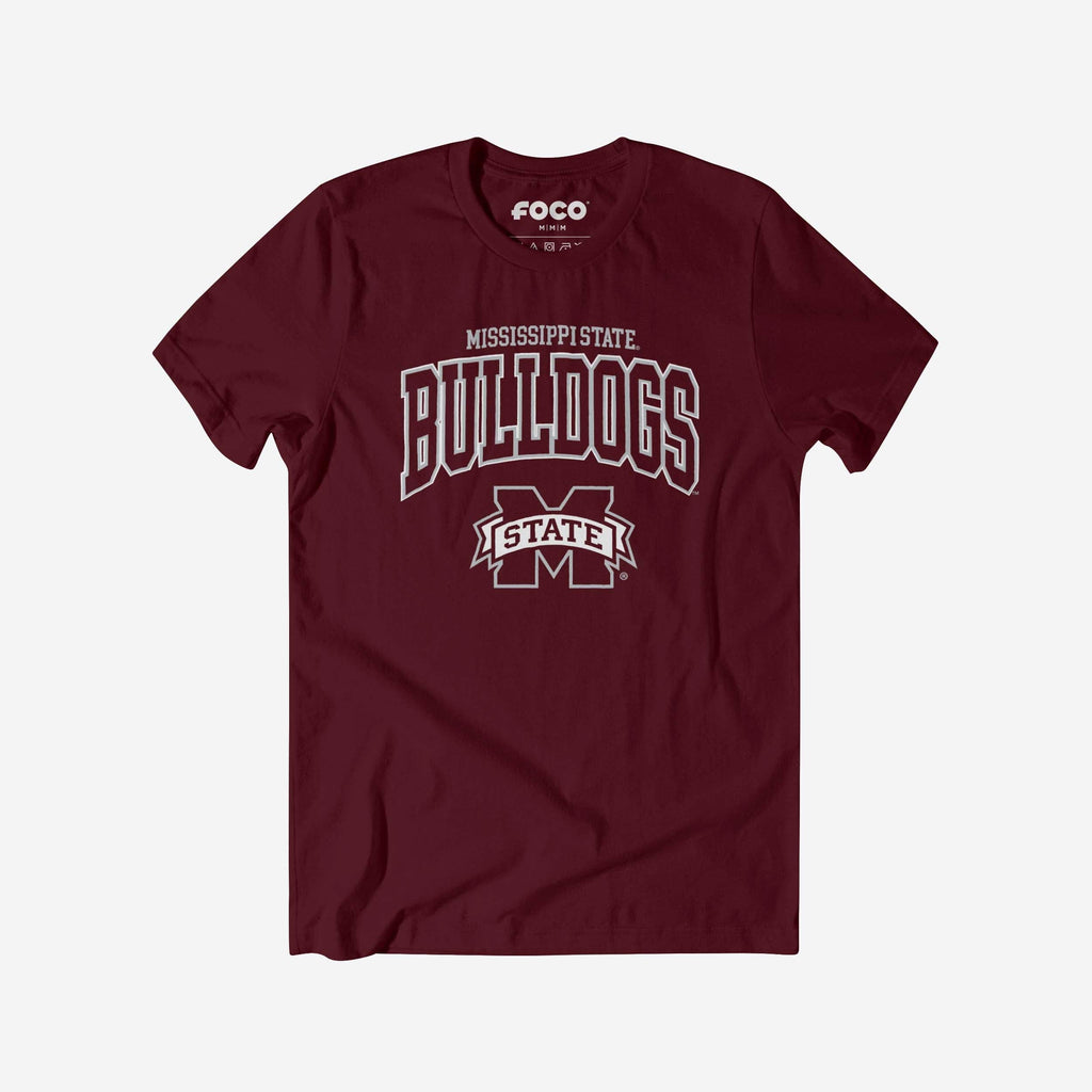 FOCO Mississippi State Bulldogs Classic Logo T-Shirt Maroon 3XL 2