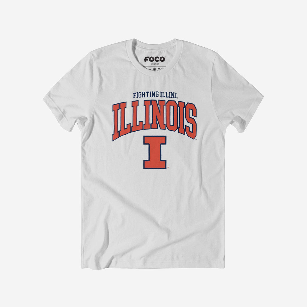 FOCO Illinois Fighting Illini Classic Logo T-Shirt White/XL 4