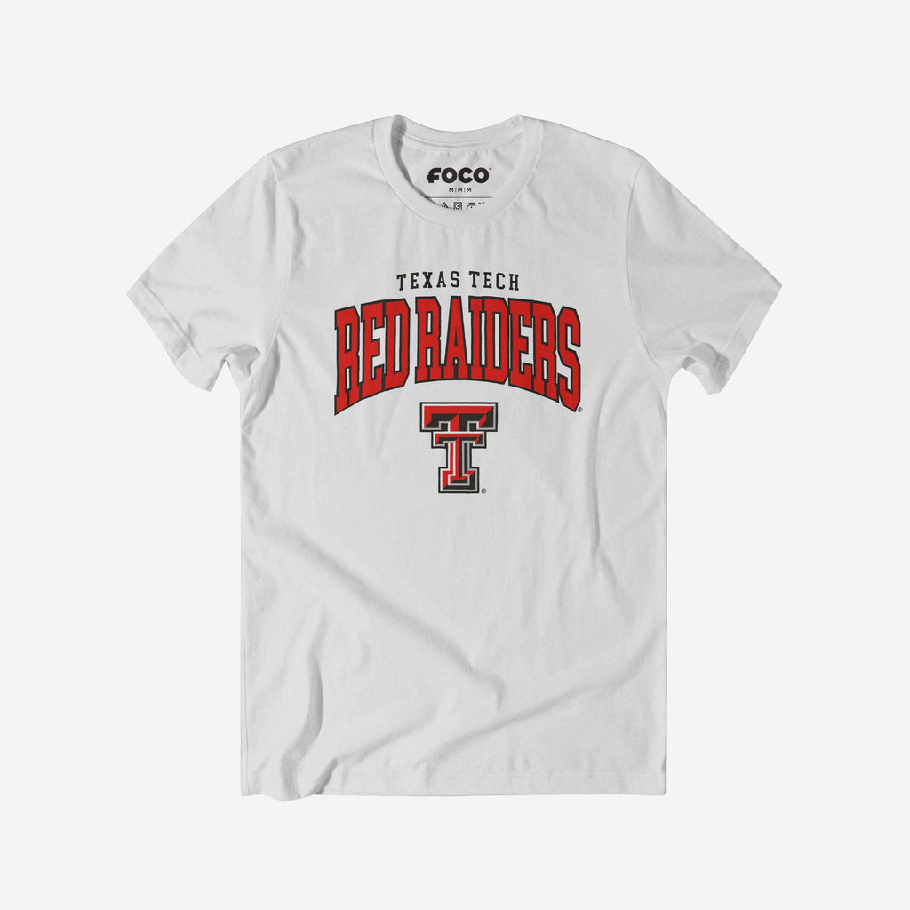 FOCO Texas Tech Red Raiders Classic Logo T-Shirt White 2XL 4