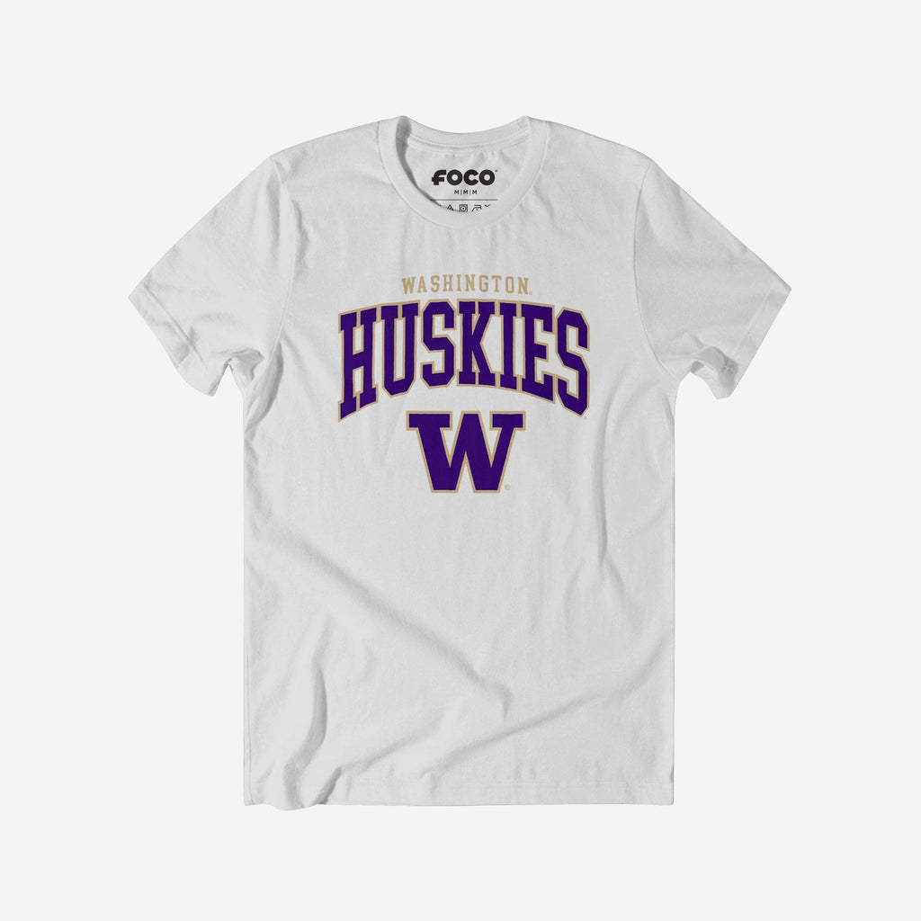FOCO Washington Huskies Classic Logo T-Shirt - Weiß / M - Herren 4