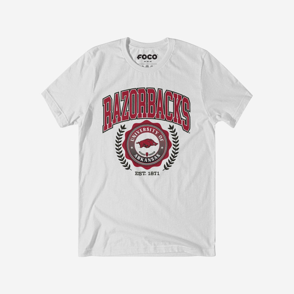 FOCO Arkansas Razorbacks Team Crest T-Shirt Cardinal 2XL 2
