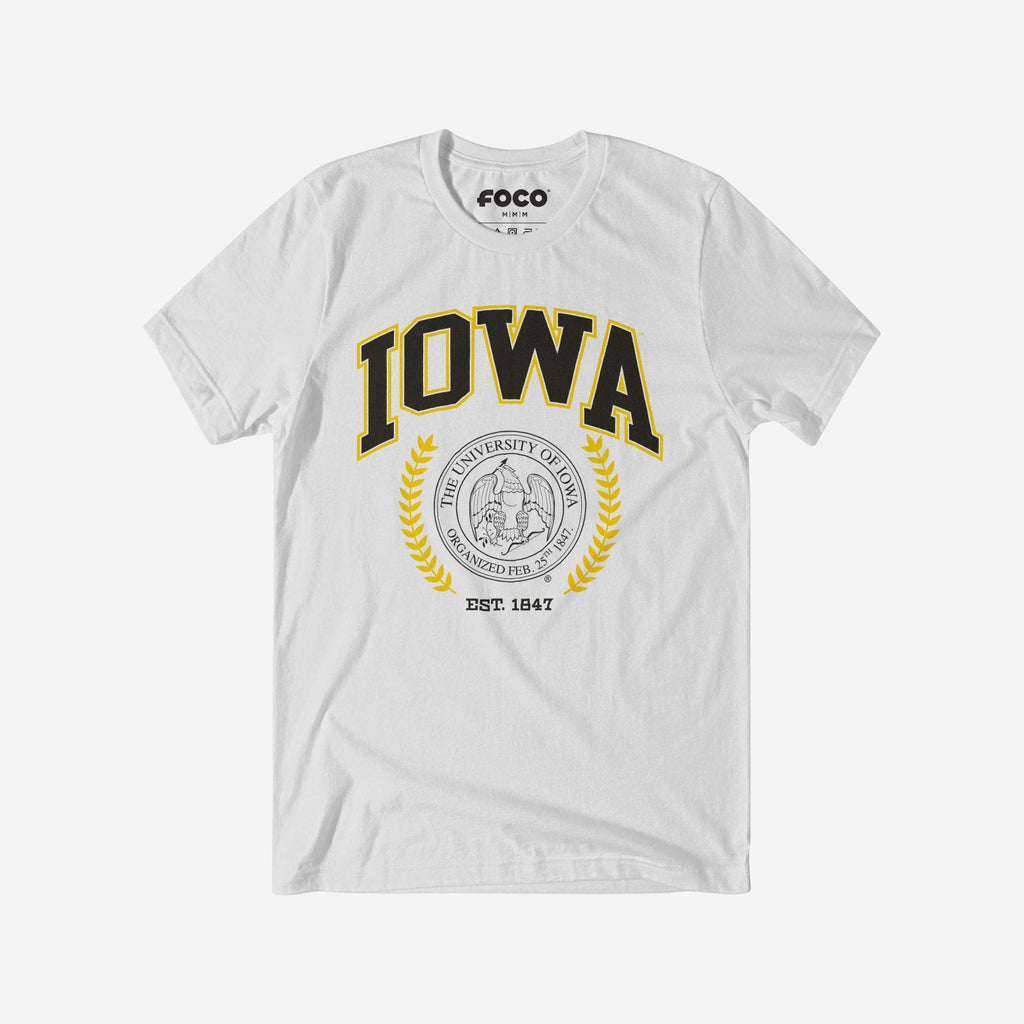 FOCO Iowa Hawkeyes Team Crest T-Shirt White XL 2