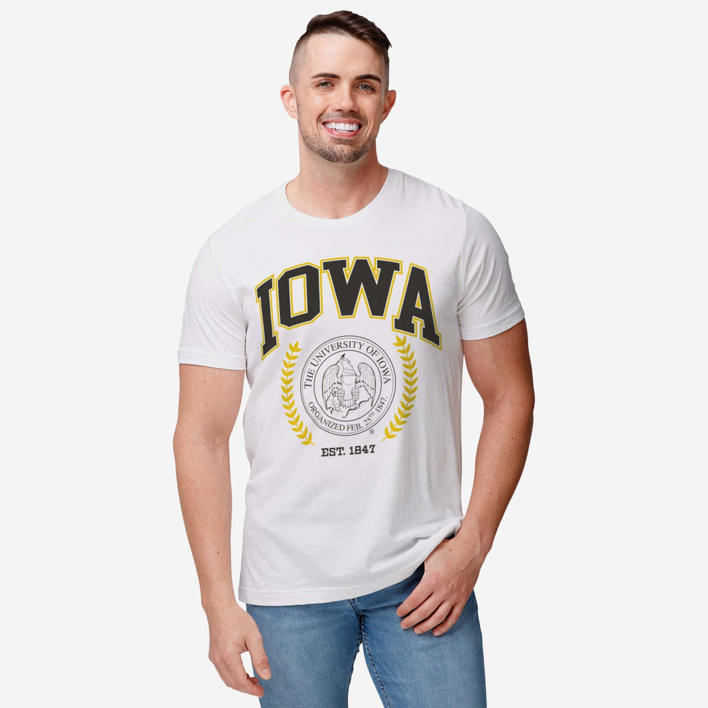 FOCO Iowa Hawkeyes Team Crest T-Shirt White XL 3