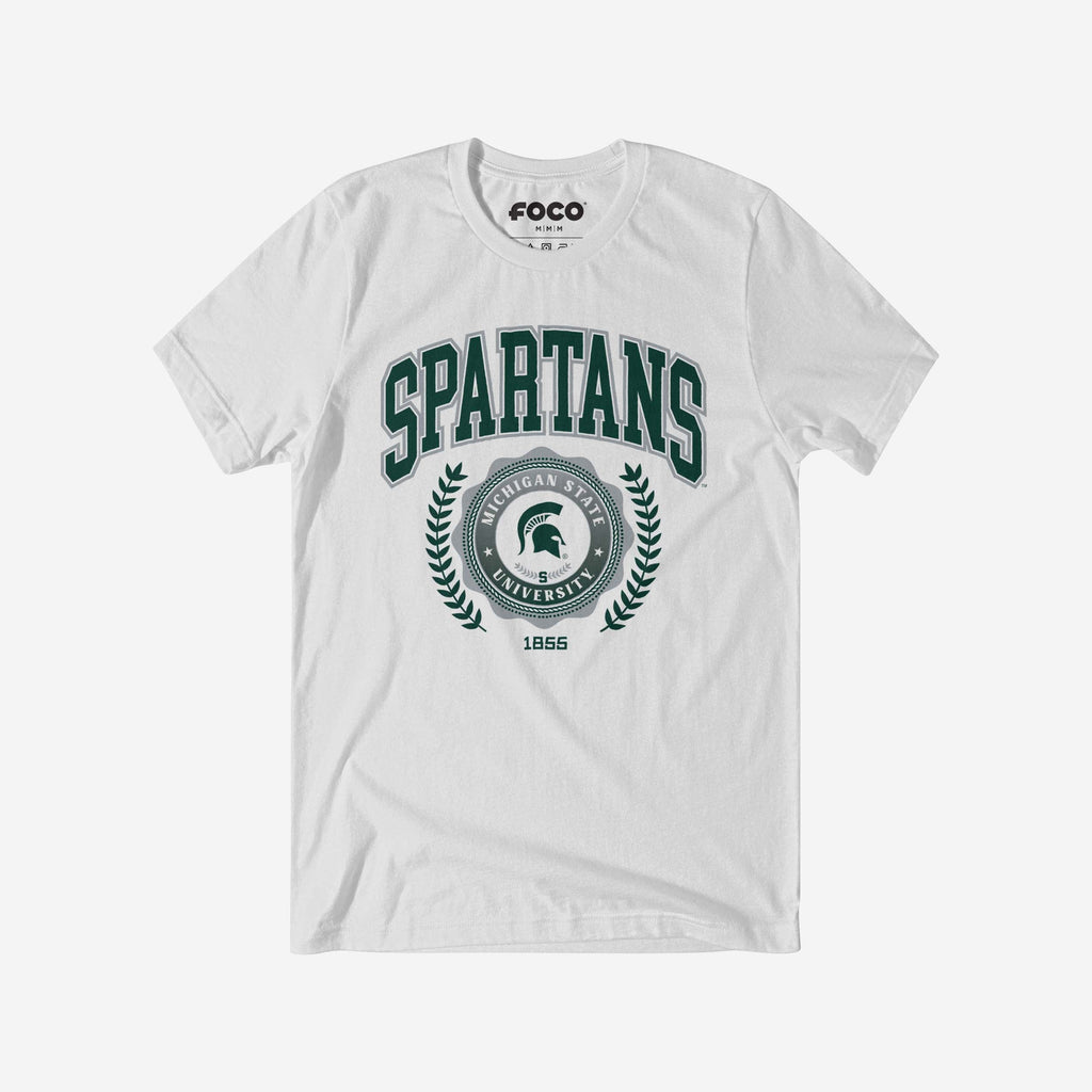 FOCO Michigan State Spartans Team Crest T-Shirt - Blanc / 3XL - Homme 2