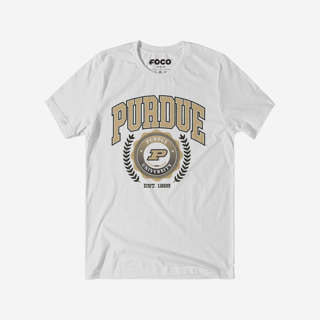FOCO Purdue Boilermakers Team Crest T-Shirt White 2XL 2