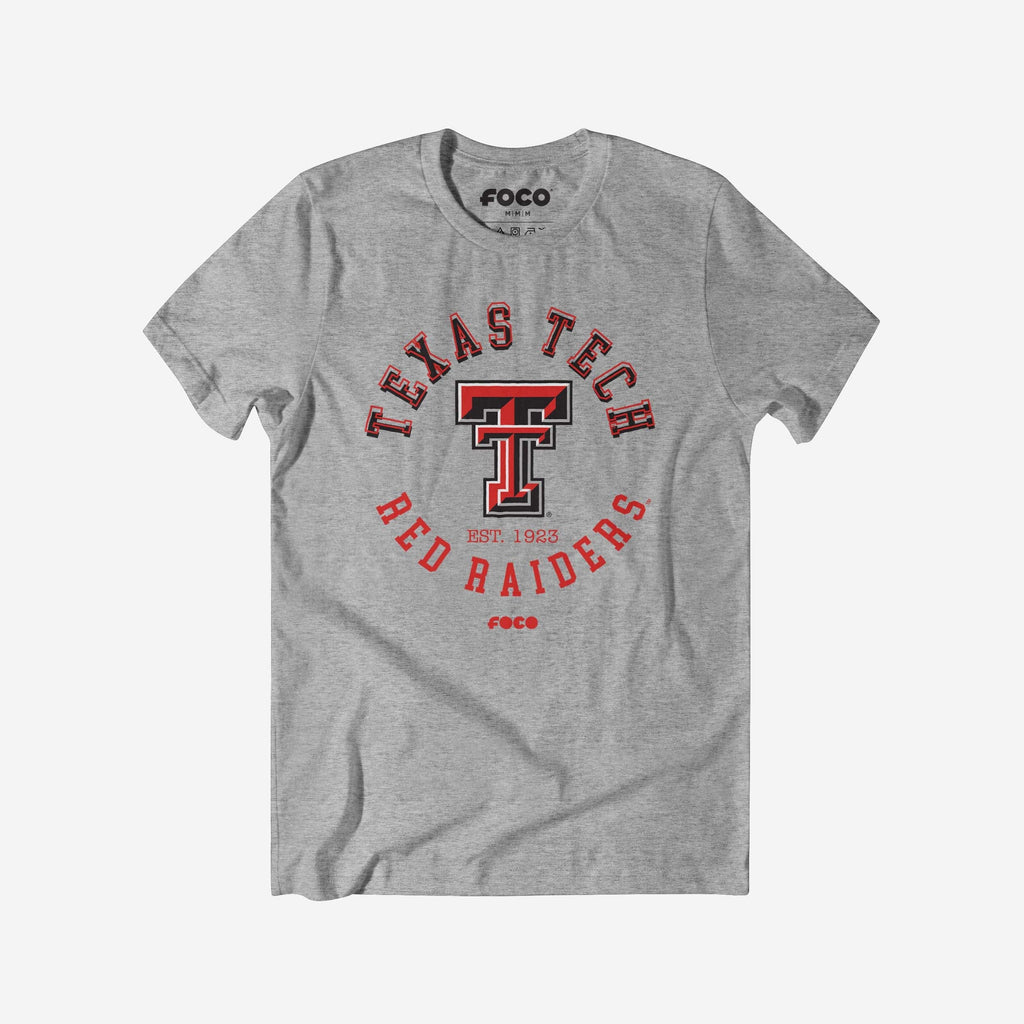 Texas Tech Red Raiders Circle Vintage T-Shirt FOCO S - FOCO.com
