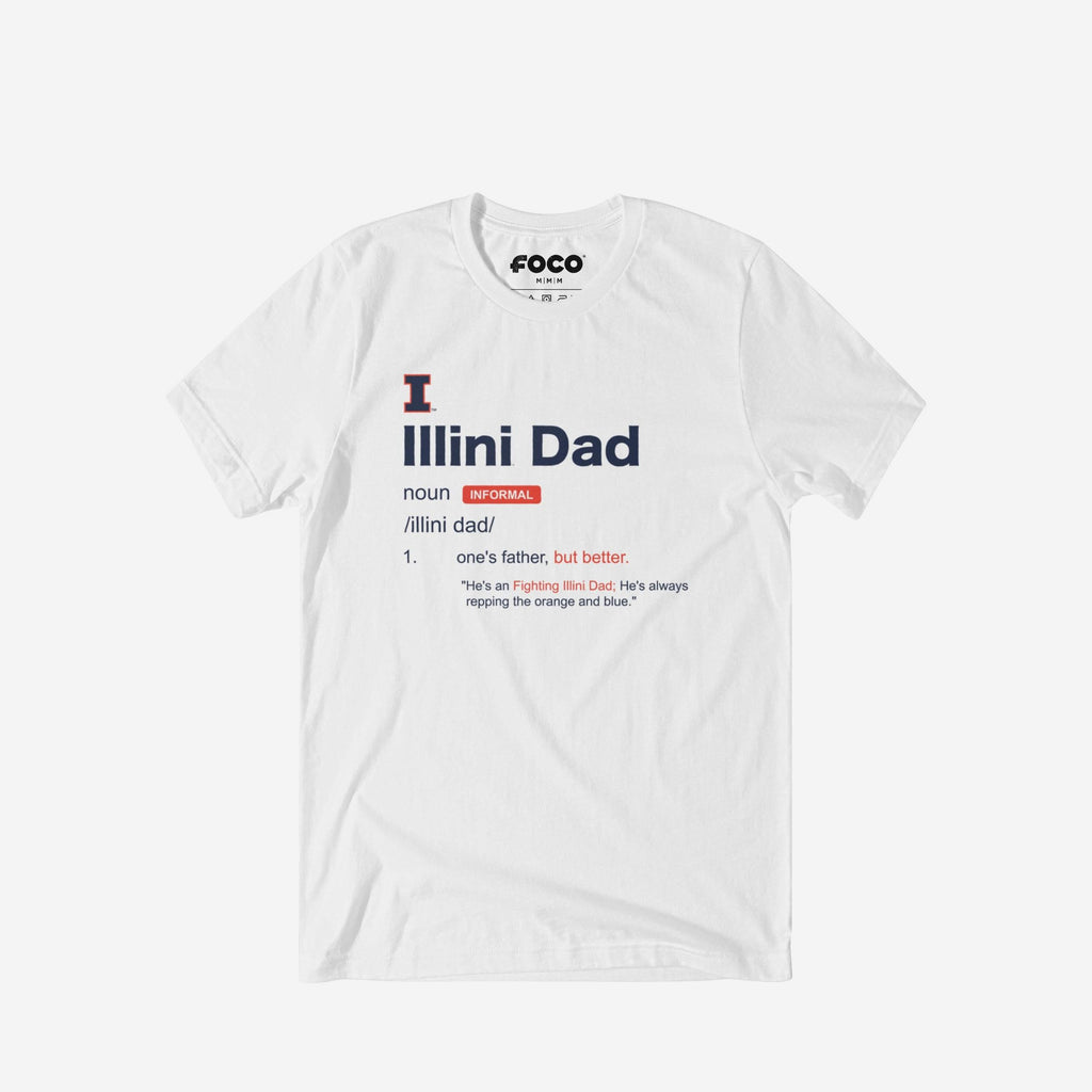 FOCO Illinois Fighting Illini Dad Definition T-Shirt Blue Men S 2