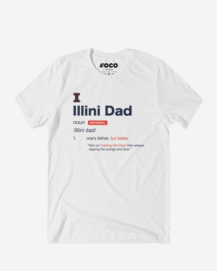 Illinois Fighting Illini Dad Definition T-Shirt FOCO S - FOCO.com