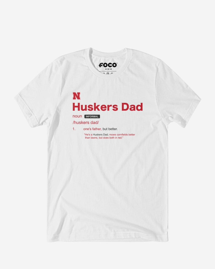 Nebraska Cornhuskers Dad Definition T-Shirt FOCO S - FOCO.com