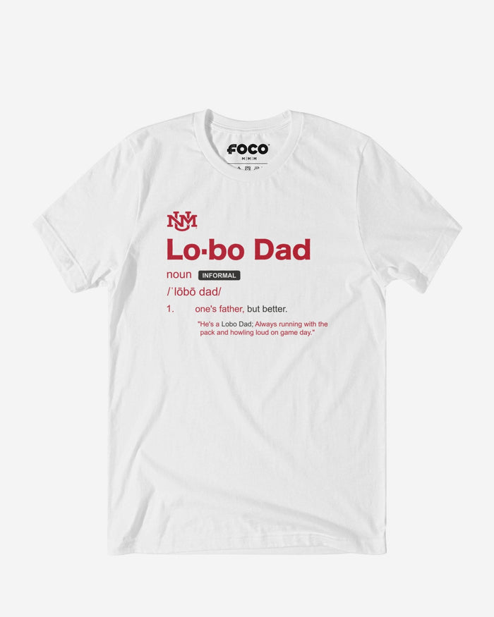 New Mexico Lobos Dad Definition T-Shirt FOCO S - FOCO.com