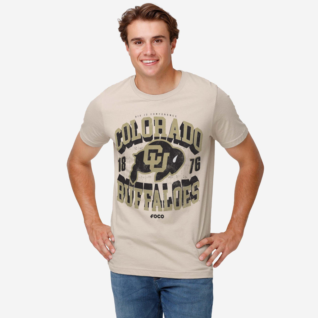 FOCO Colorado Buffaloes Field Arched Wordmark T-Shirt Black 3XL 3