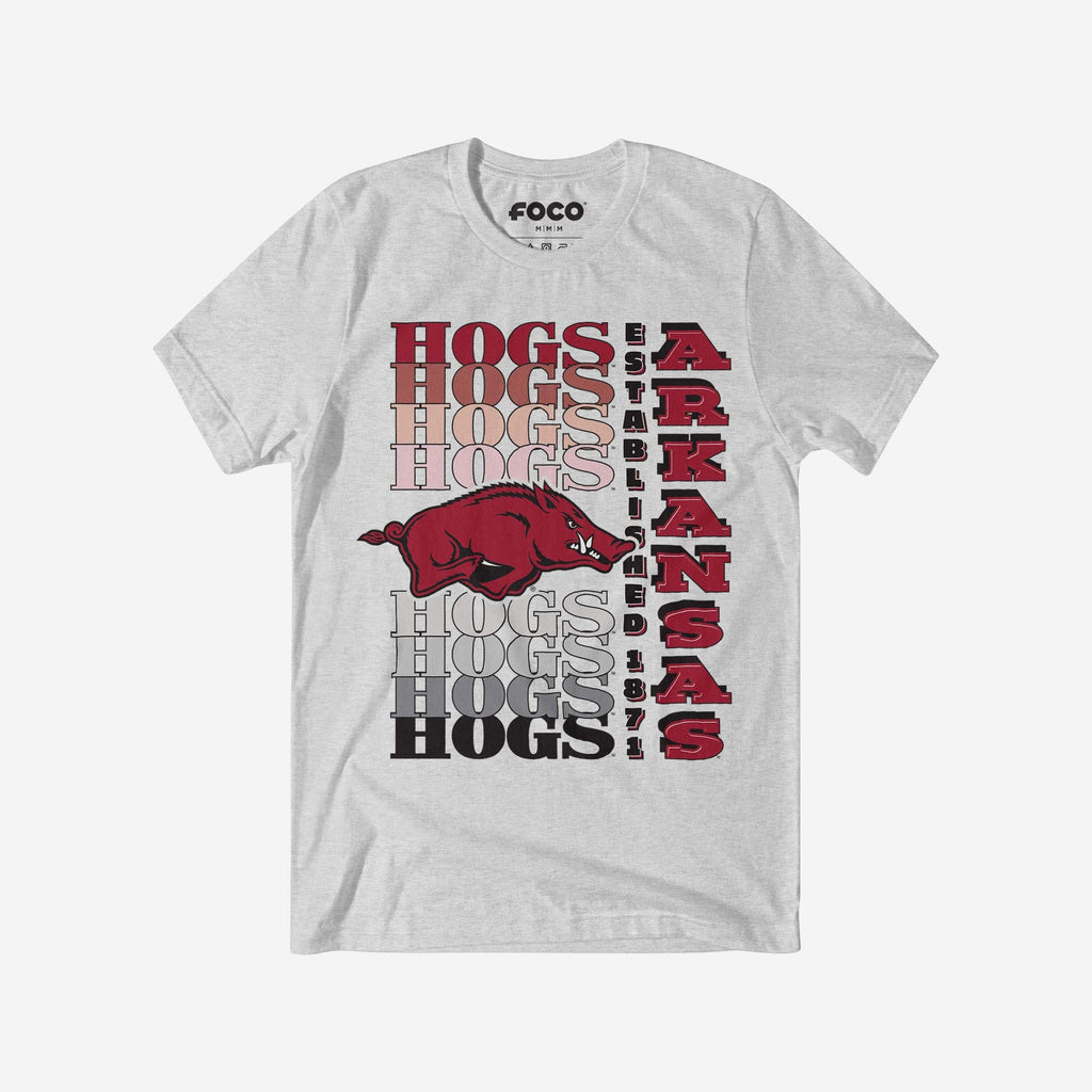 FOCO Arkansas Razorbacks Gradient Wordmark T-Shirt Black 2XL 2