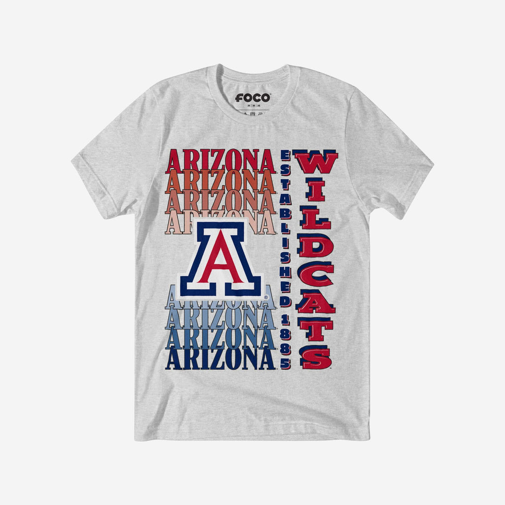 FOCO Arizona Wildcats Gradient Wordmark T-Shirt Blue XL 2