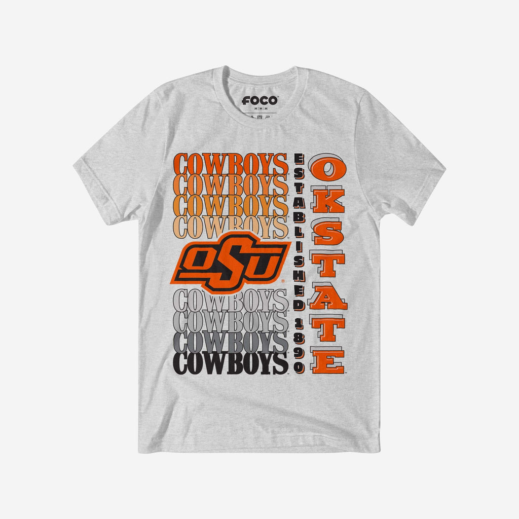 FOCO Oklahoma State Cowboys Gradient Wordmark T-Shirt - Herren 2