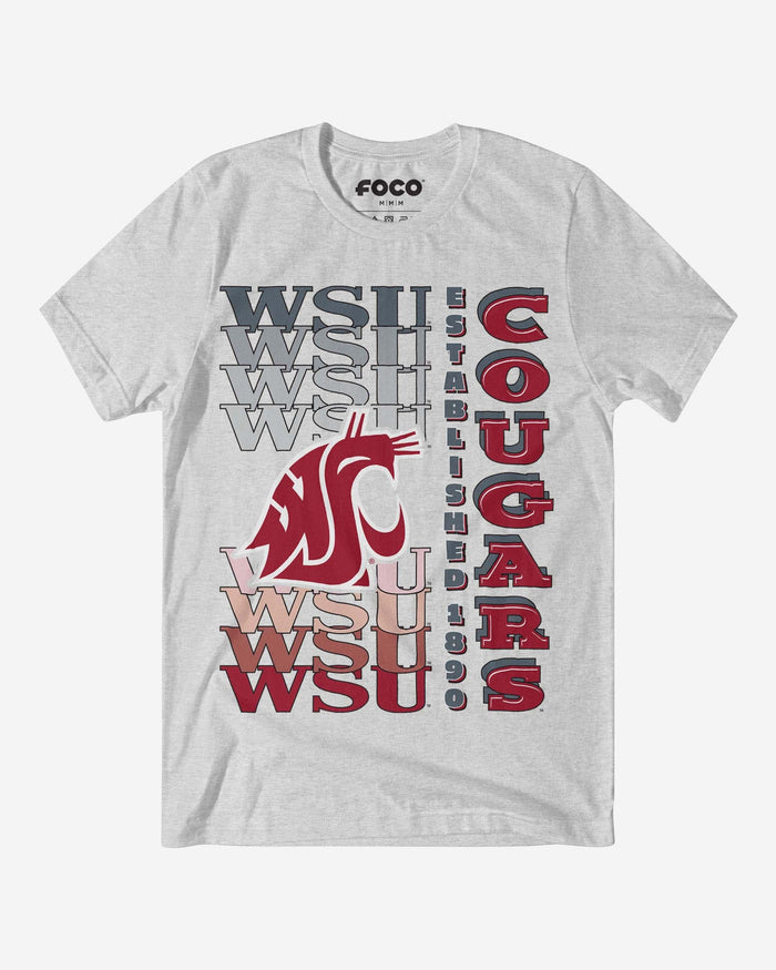 Washington State Cougars Gradient Wordmark T-Shirt FOCO S - FOCO.com
