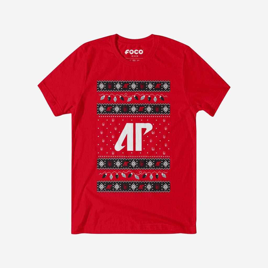 FOCO Austin Peay Governors Holiday Lights Sweater T-Shirt Red L Men 2