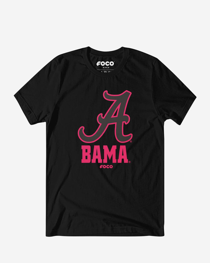Alabama Crimson Tide Highlight Reel T-Shirt FOCO Black/Neon Pink S - FOCO.com