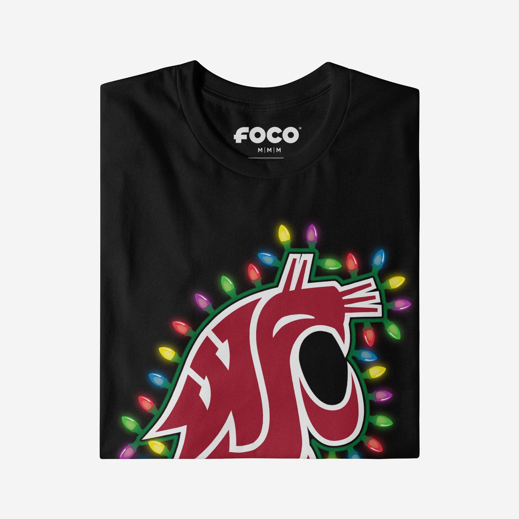FOCO Washington State Cougars Holiday Lights T-Shirt Men Size S 4