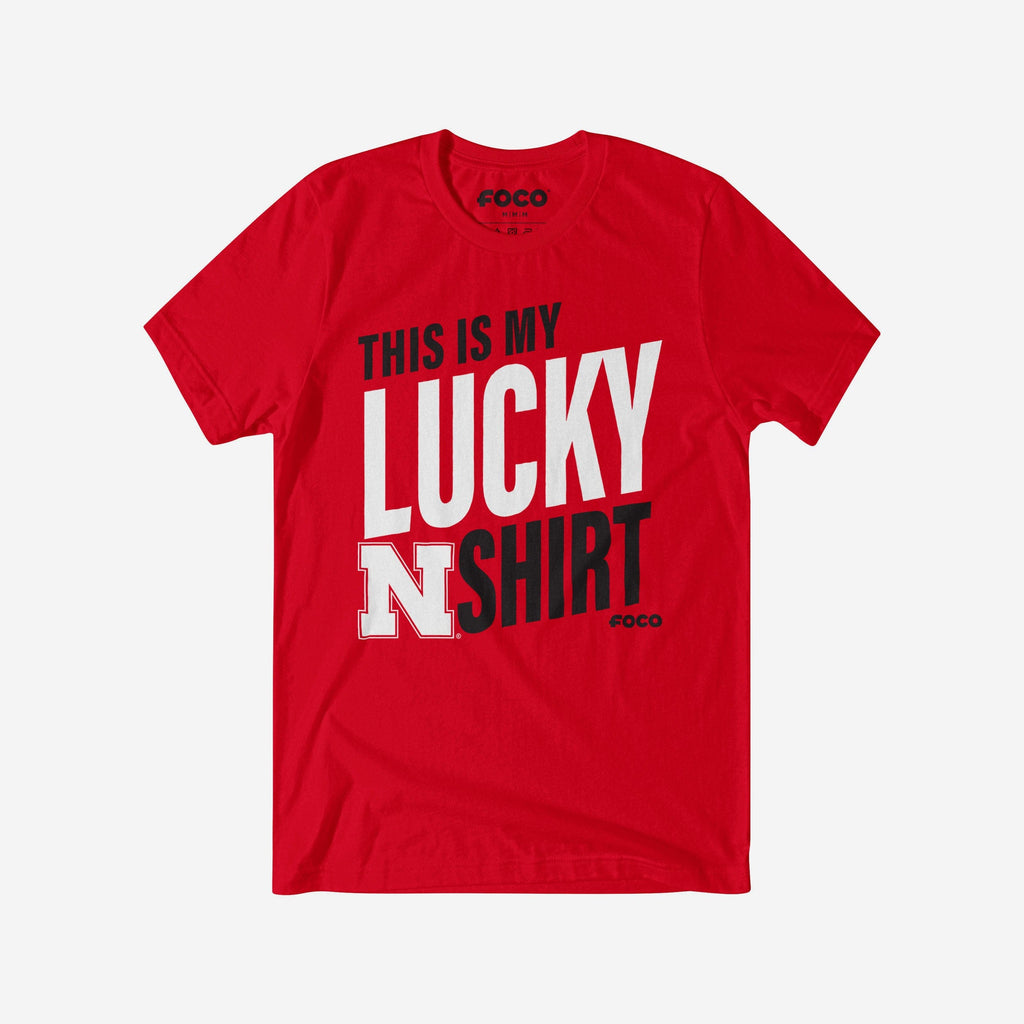 FOCO Nebraska Cornhuskers This Is My Lucky Herren T-Shirt Größe L 2