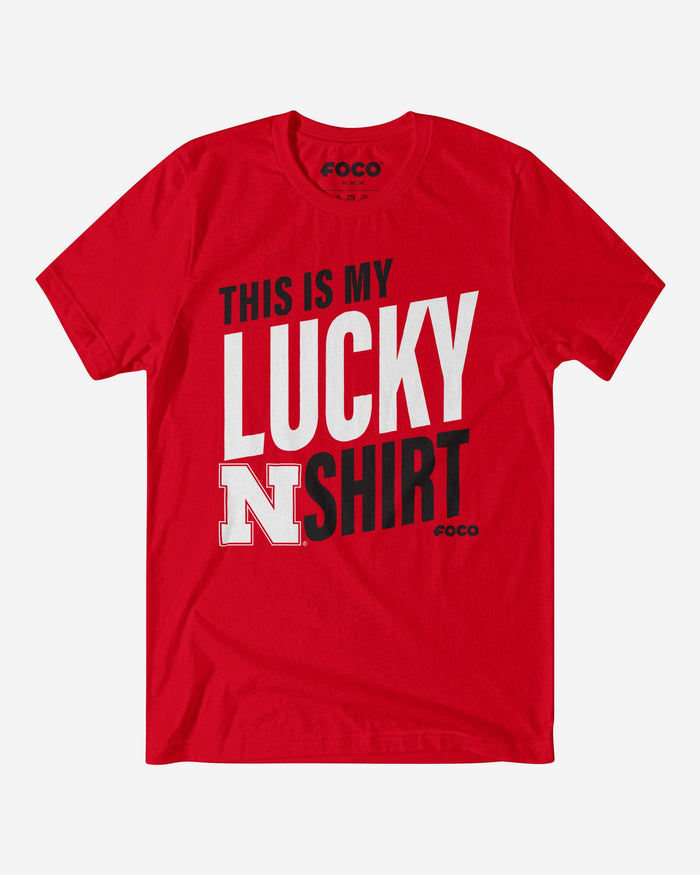 Nebraska Cornhuskers This Is My Lucky T-Shirt FOCO S - FOCO.com