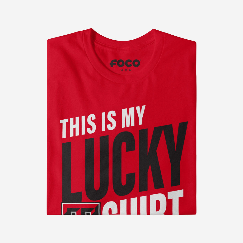 FOCO Texas Tech Red Raiders This Is My Lucky T-Shirt Red L 4
