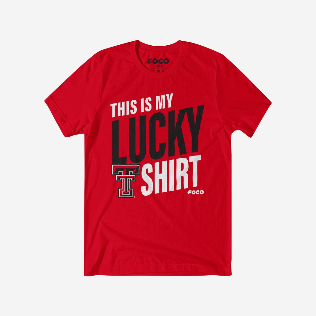 FOCO Texas Tech Red Raiders This Is My Lucky T-Shirt Red L 2