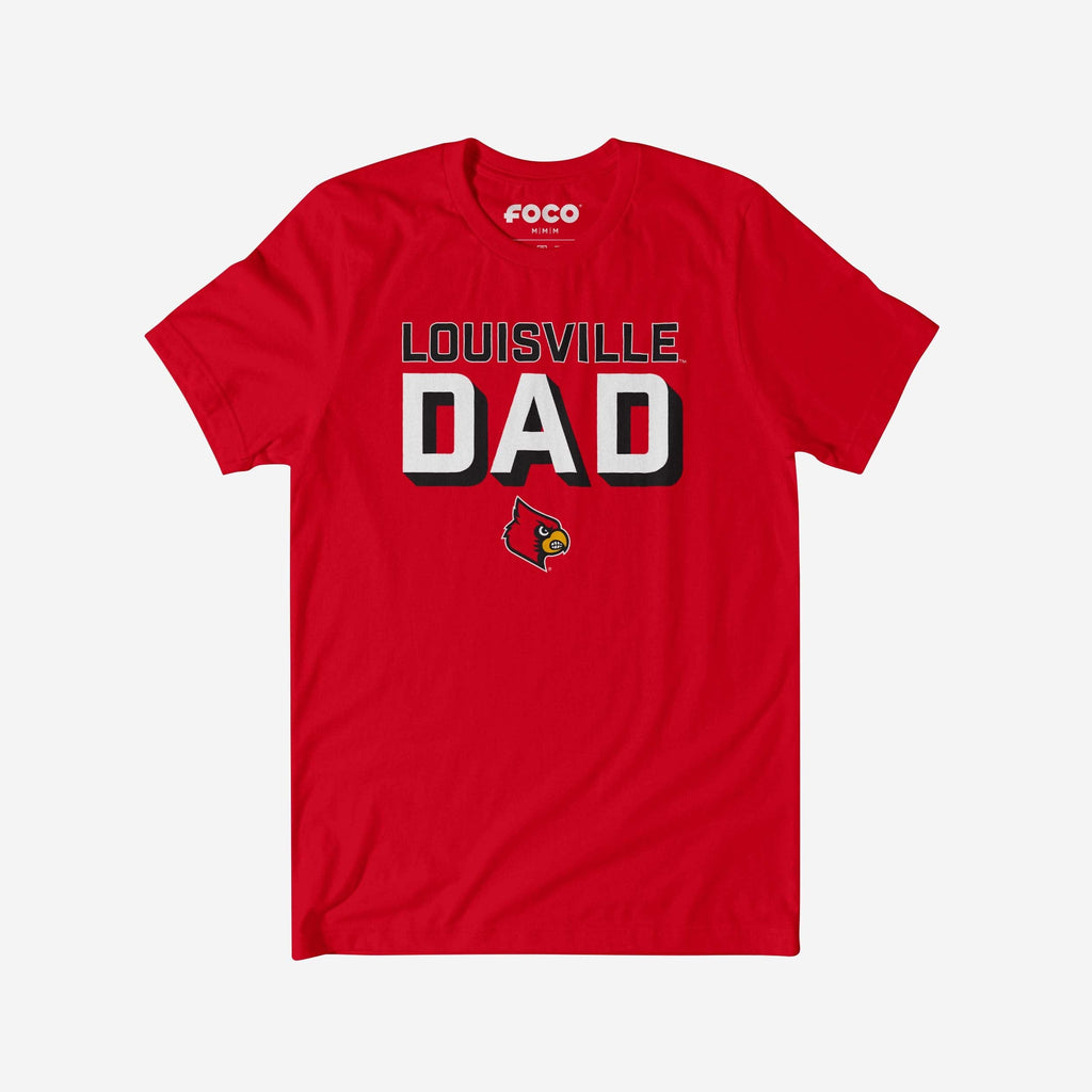 FOCO Louisville Cardinals Team Dad T-Shirt 2