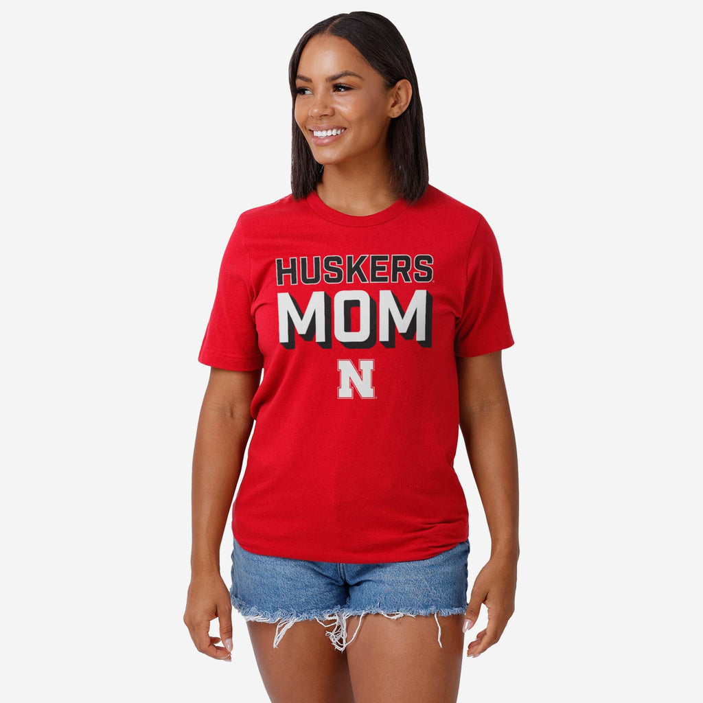 FOCO Nebraska Cornhuskers Team Mom T-Shirt Red 3XL 3