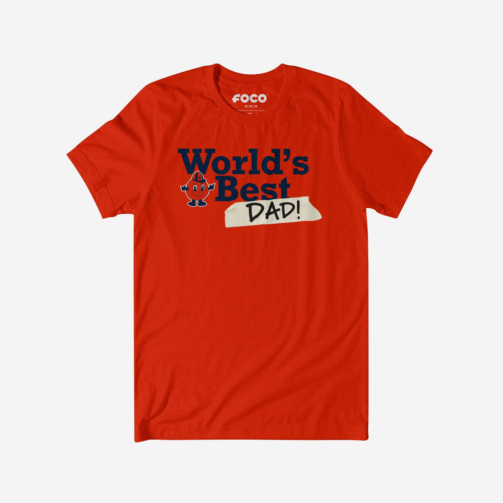 FOCO Syracuse Orange World's Best Dad T-Shirt Orange Men Size S 2