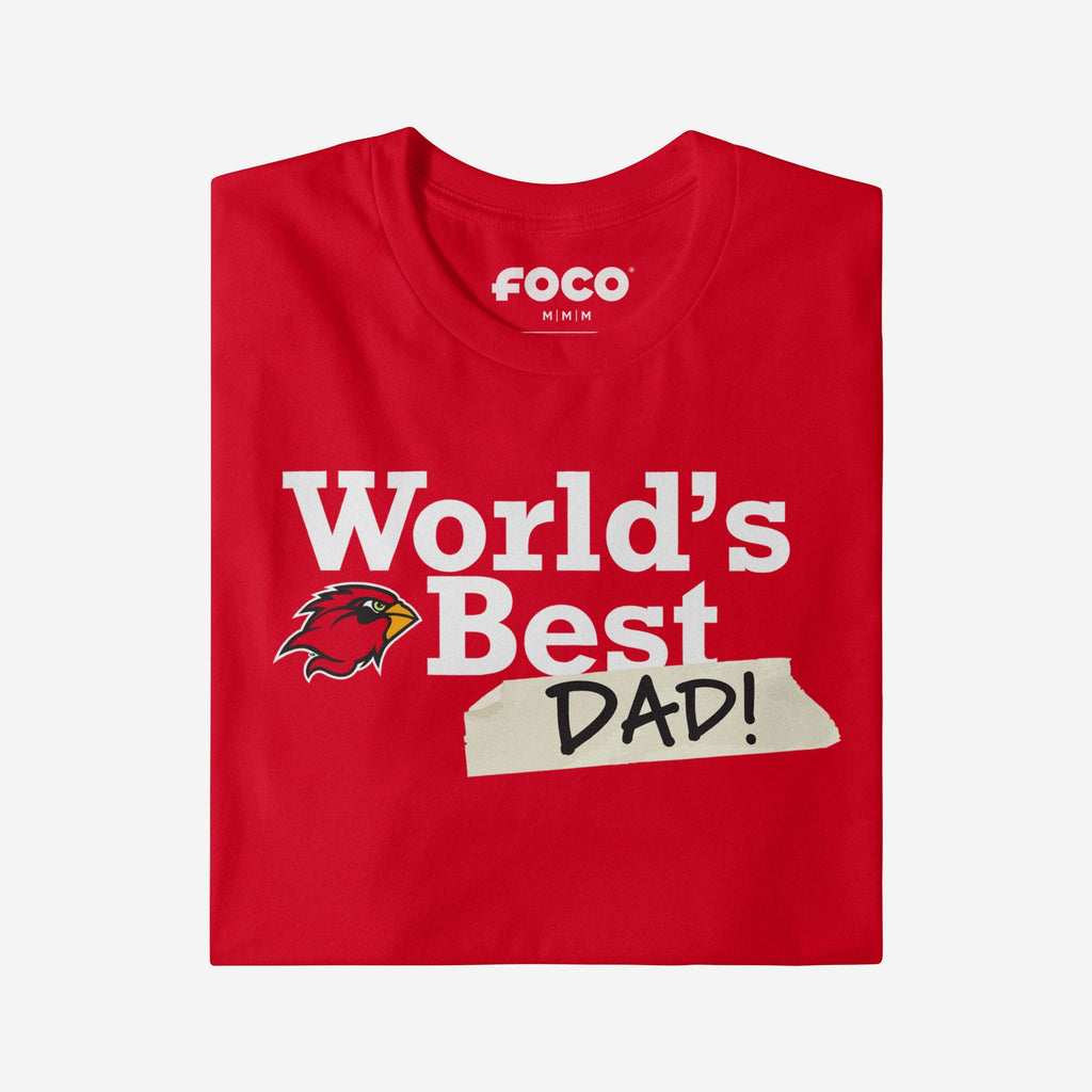 FOCO Lamar Cardinals World's Best Dad T-Shirt Red L 4