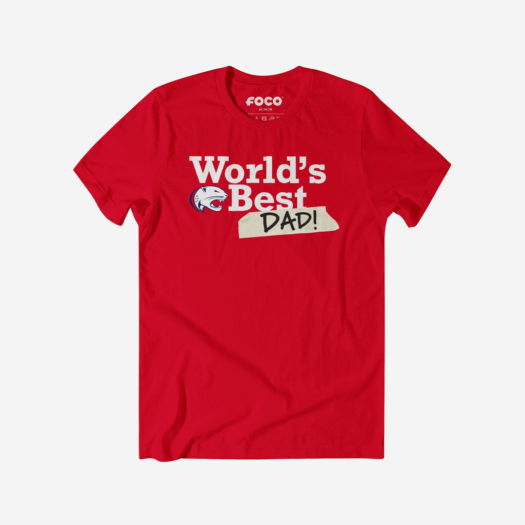 FOCO South Alabama Jaguars World's Best Dad T-Shirt Blue 2XL 2