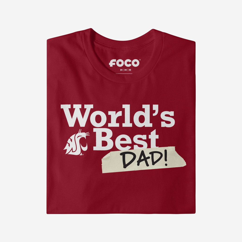 FOCO Washington State Cougars World's Best Dad T-Shirt Maroon M 4
