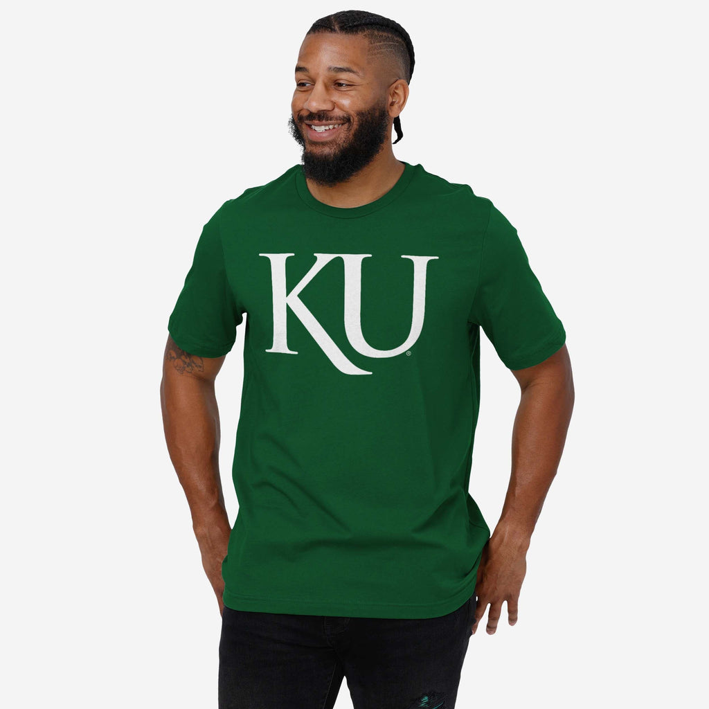 FOCO Kansas Jayhawks T-Shirt mit Logo Weiß - S - Herren 3