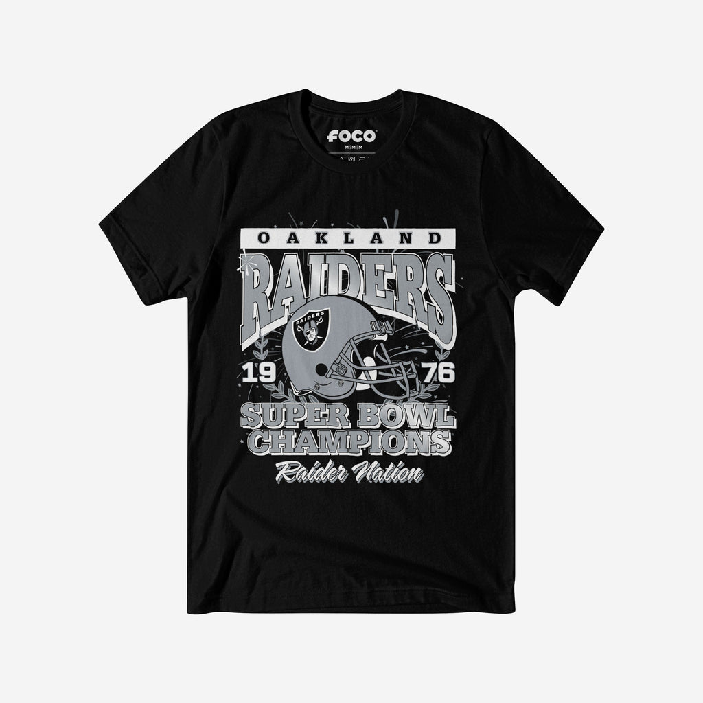 FOCO Las Vegas Raiders Super Bowl Commemorative T-Shirt Black 2XL 2