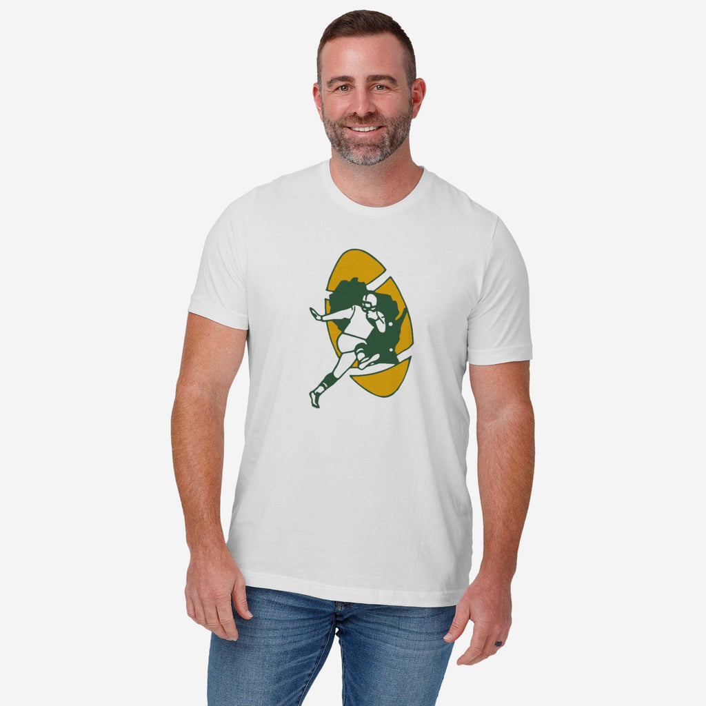 FOCO Green Bay Packers 1961 Retro Logo T-Shirt - Weiß / 3XL 3