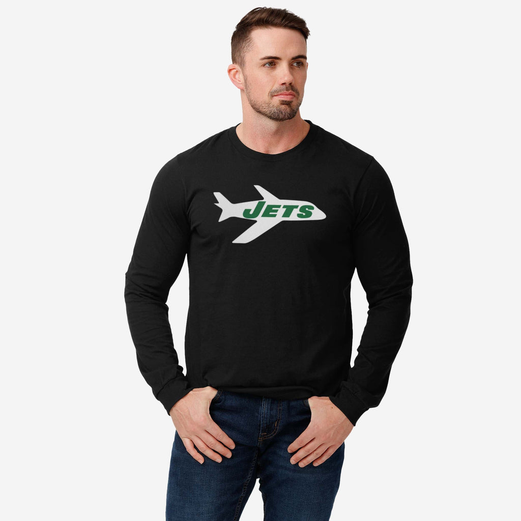 FOCO New York Jets 1963 Retro Logo Long Sleeve T-Shirt White 3XL 3