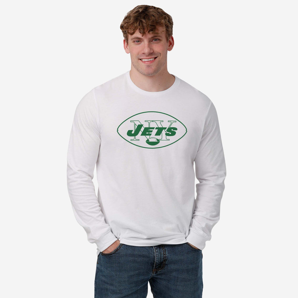 FOCO New York Jets 1964 Retro Logo Long Sleeve T-Shirt Green L Men 3
