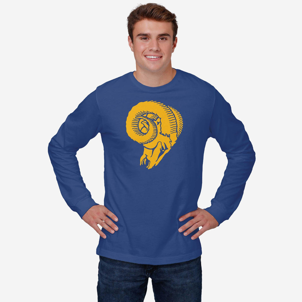 FOCO Los Angeles Rams 1966 Retro Logo Langarm T-Shirt - True Royal / XL 3
