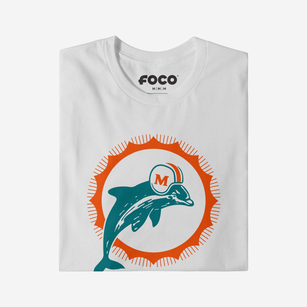 FOCO Miami Dolphins 1966 Retro Logo T-Shirt White M 4