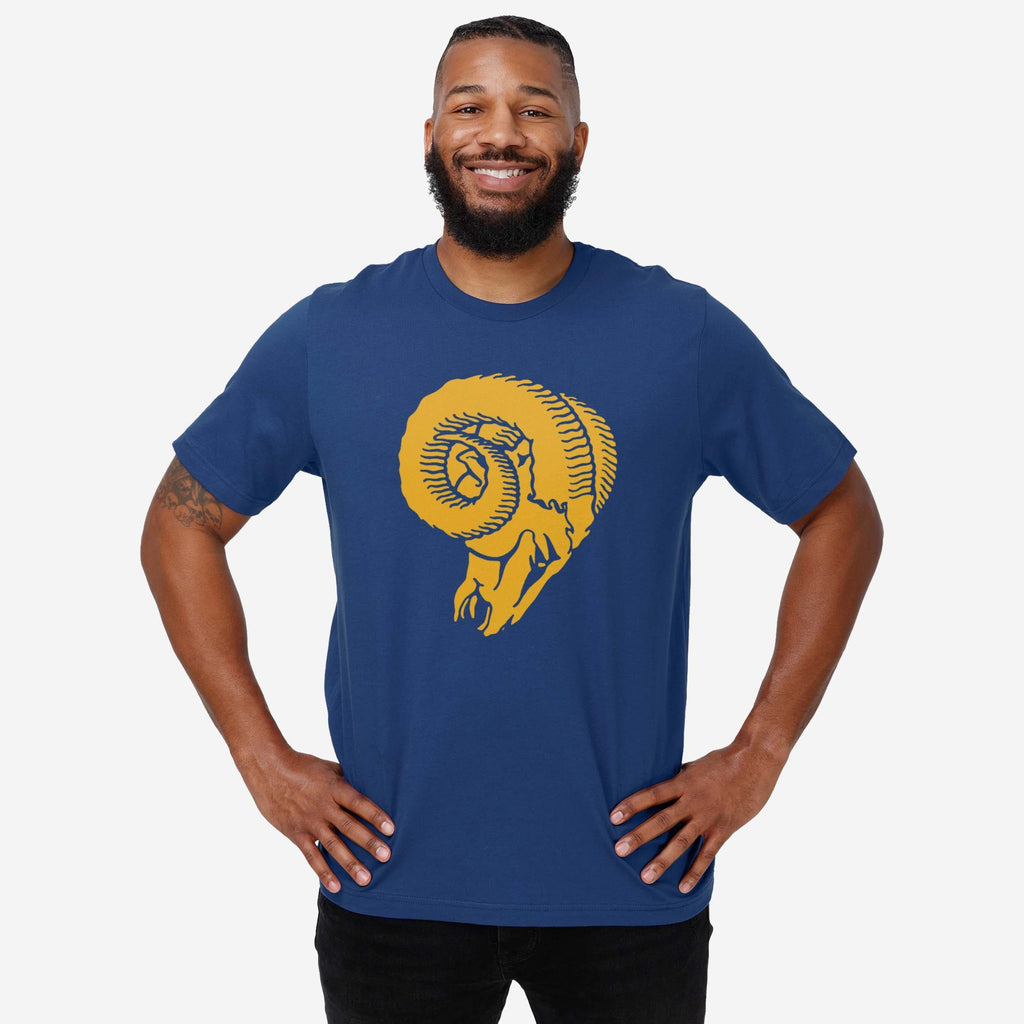 FOCO Los Angeles Rams 1966 Retro Logo T-Shirt Gold S 3