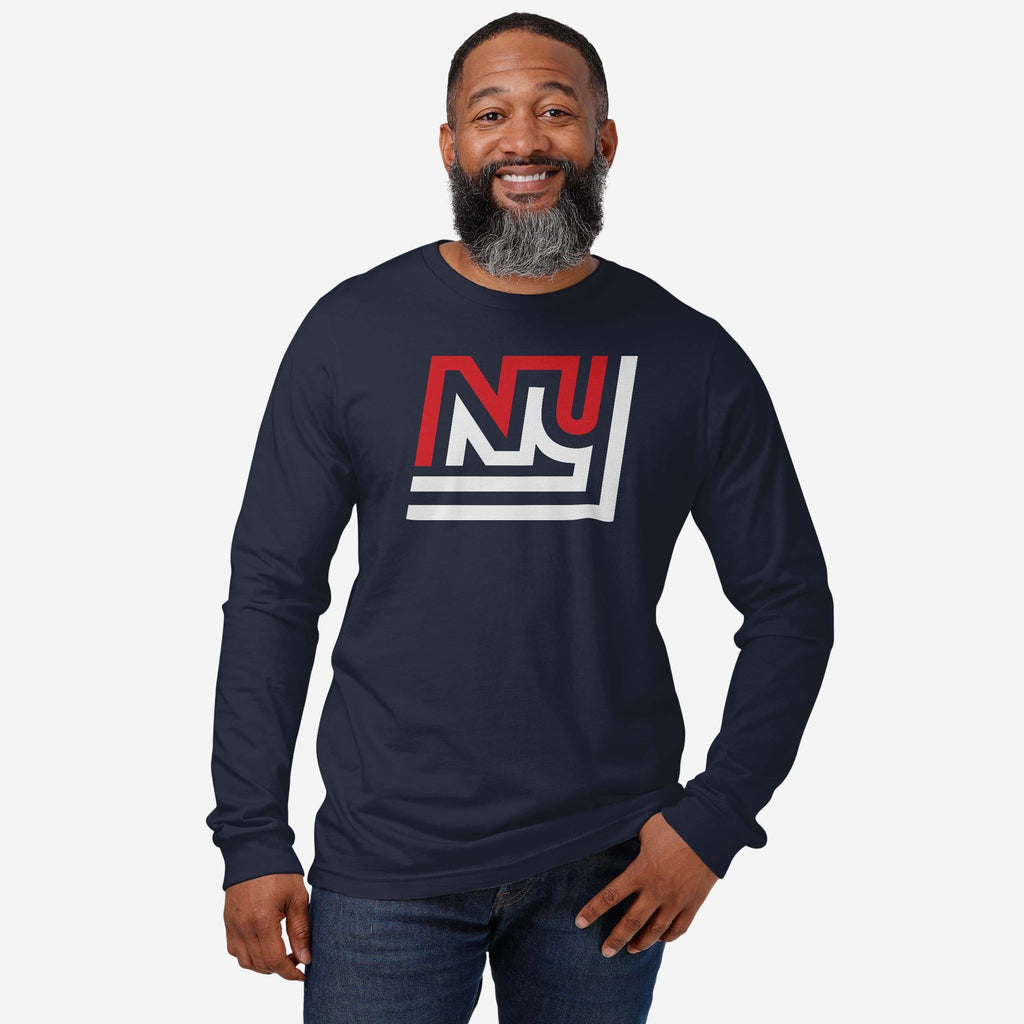 FOCO New York Giants 1975 Retro Logo Long Sleeve T-Shirt Navy / L 3