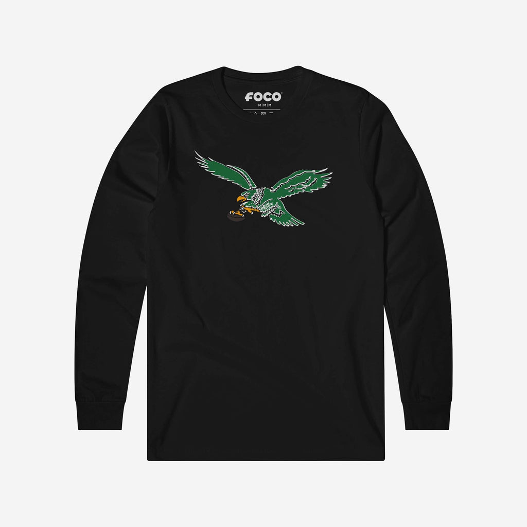 FOCO Philadelphia Eagles 1987 Retro Logo Langarm T-Shirt 2