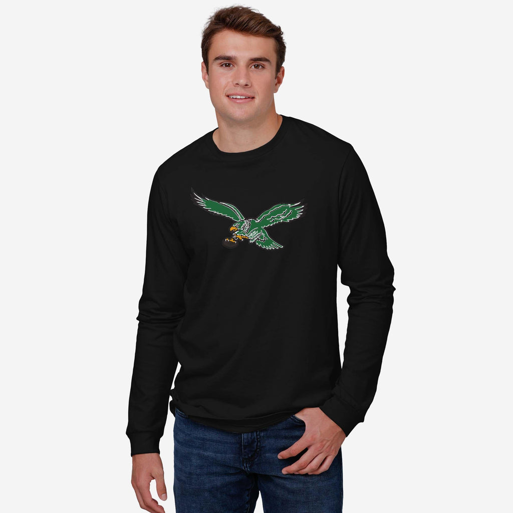 FOCO Philadelphia Eagles 1987 Retro Logo Langarm T-Shirt 3